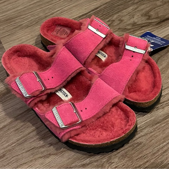 Birkenstock Arizona Shearling - Suede Shoes - Picture 4 of 12